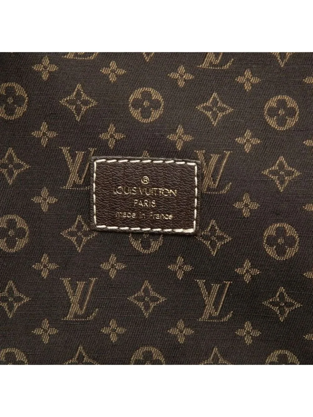 Louis Vuitton Monogram Mini Lin Saumur 30 Crossbody Shoulder Bag Dark Brown